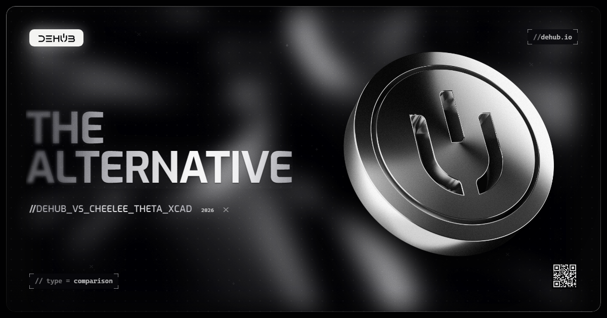 DeHub compared with Cheelee, Theta.tv and XCAD Network as watch-to-earn alternatives in 2026