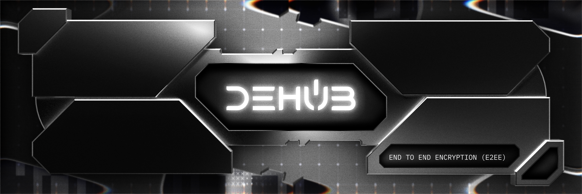 DeHub End-to-End Encryption Banner - Privacy First Technology