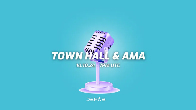 DeHub Town Hall & AMA banner