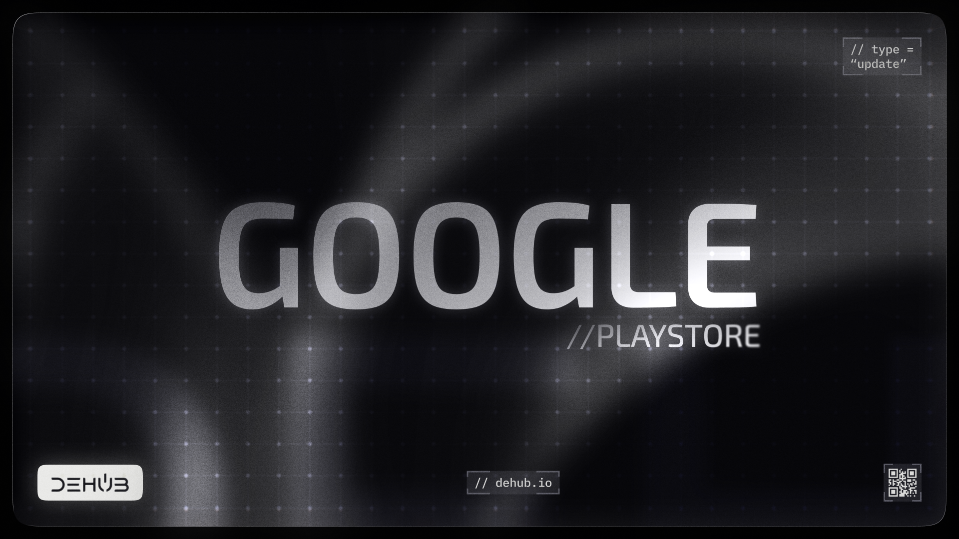 DeHub Google Play Store listing announcement banner