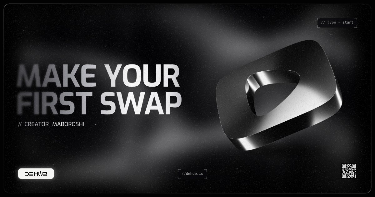 Make your first swap in DeHub Creator