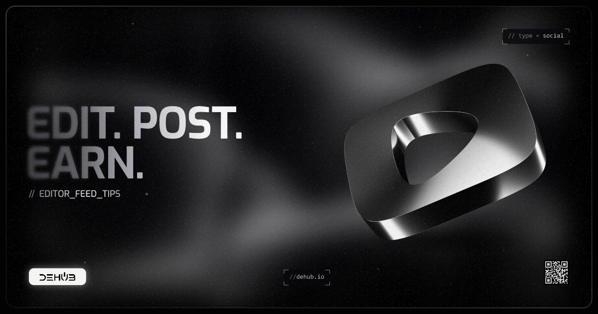 Edit, post, earn: the DeHub video editor and feed