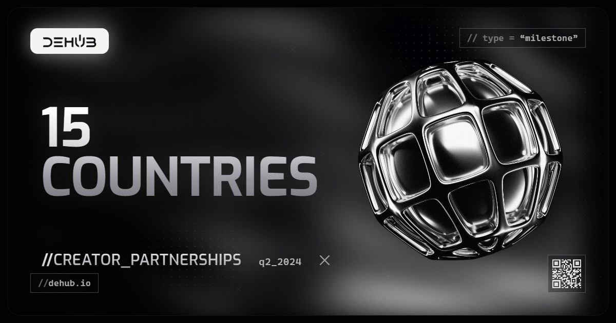 DeHub Q2 2024 update: Worldwide Creators: Partnerships Spanning 15 Countries