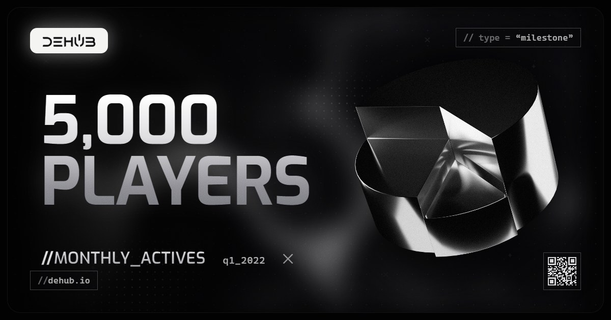 DeHub Q1 2022 update: High Score: DeHub Gaming Hits 5,000+ Monthly Active Users