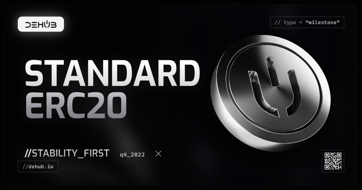 DeHub Q4 2022 update: Stability First: Adopting Standard ERC20 Tokenomics