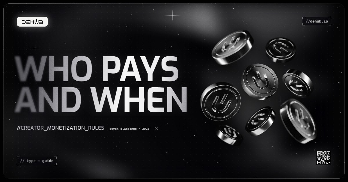 Who pays and when: creator monetization rules across seven social platforms in 2026