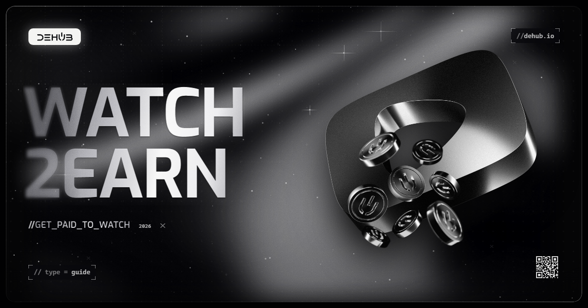 DeHub watch-to-earn explained: how viewers earn crypto rewards for watching video on a decentralised social network